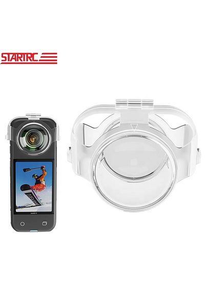 Startrc Protectie STARTRC pentru lentilele panoramice ale camerei Insta 360 X3, transparenta, rezistenta apa