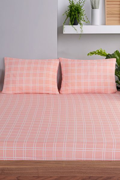 Eponj Home Pes Fitted Sheet Set Single Bunny Combination Pink