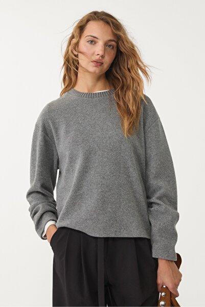 Stradivarius Knit round neck T-shirt