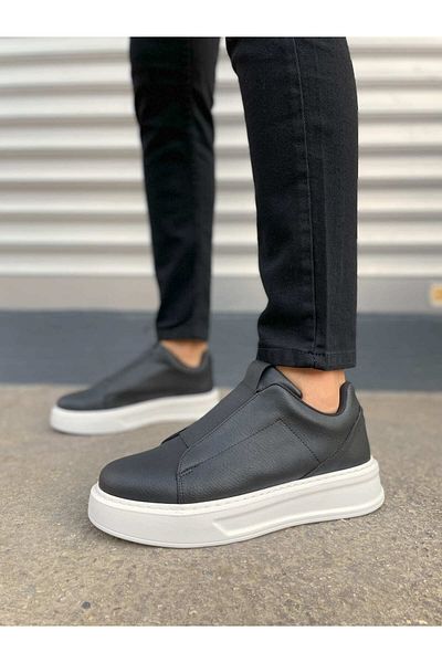 Zerenyus Jy007 Alba Elastic Casual Men's Sneaker - Black White