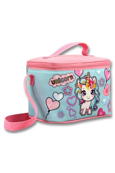 ÜMİT ÇANTA Ümit Çanta 5049 Thermal Insulated Girl (Baby Unicorn Printed, Pink Turquoise Colored) Lunch Box