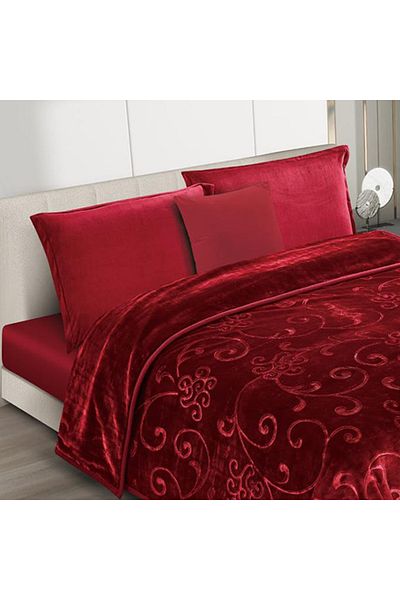 XI DUO 6 kg double winter blanket, plain, engraved, with a super soft texture, size 200 x 240 cm