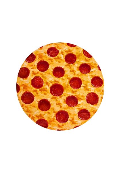 OEM Funny blanket, Pizza, Soft and comfortable flannel, Diameter 150 cm