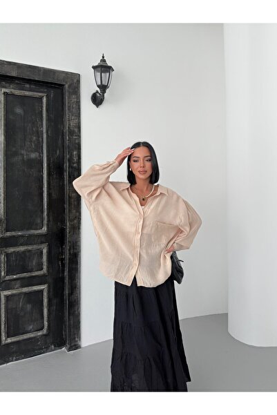 fatoş butik Oversize Kadın Gömlek