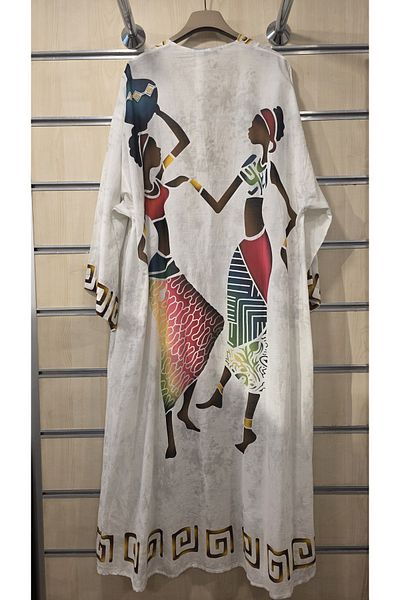 Park Moda Kimono African Girl Patterned