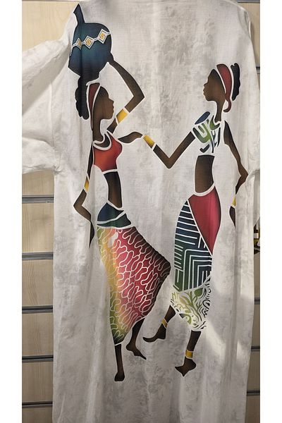 Park Moda Kimono African Girl Patterned