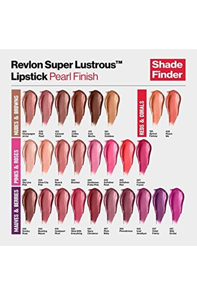 Revlon Super Lustrous Lipstick Infused With Vitamin E And Avocado Oil In Nude/Brown Pearl,Pink Pearl 030