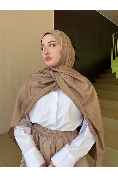 hijabchi Εθνικό Τζακάρ Εσάρπα Μοτίβο Αστερίας Ιβύς -