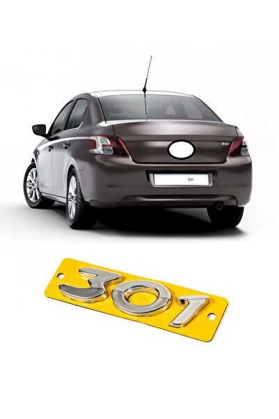 CMEPARTS Peugeot 301 2012-2020 Uyumlu Arka Bagaj Kapağı 301 Yazısı 9678485280