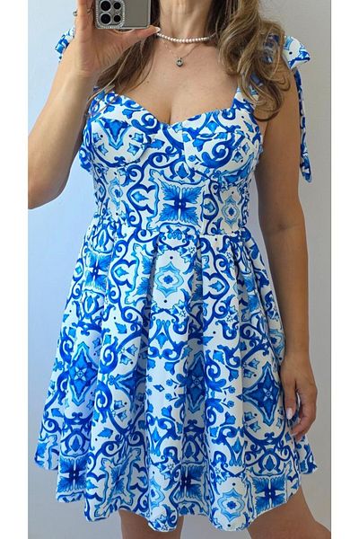 GLAMSI Rochie Damă cu Cupe și Pliseuri – Stil Elegant & Feminin