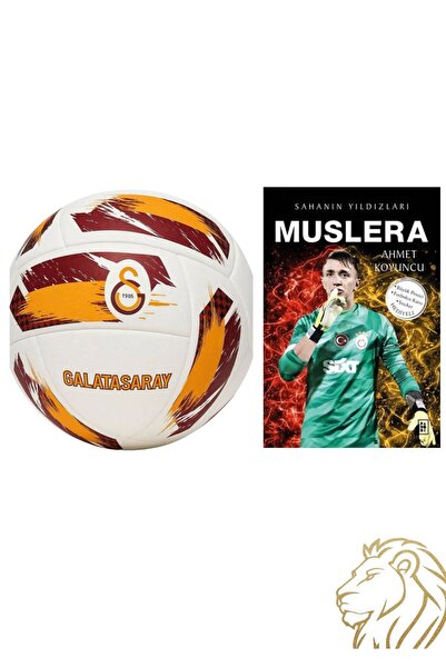 Galatasaray LİSANSLI GALATASARAY PREMIUM FUTBOL TOPU + MUSLERA KİTABI HEDİYELİ