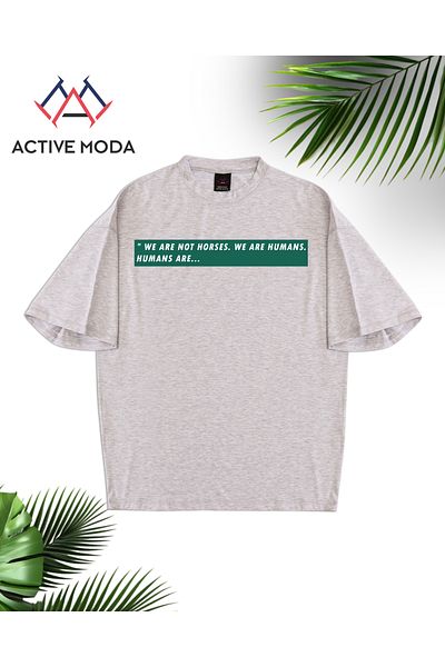 ACTIVE MODA Men's Cotton Printed Short Sleeve Tshirt Oversize Large Size