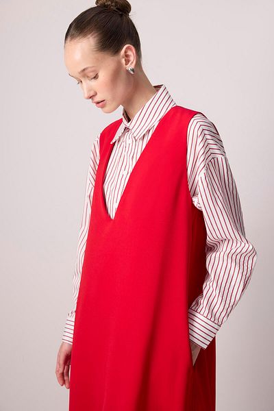 Touché Privé V-NECK CREPE GILET