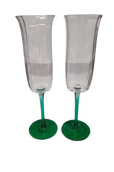 BİNDAWOOD B&D GLASS CUP GREEN 2-PCS SET