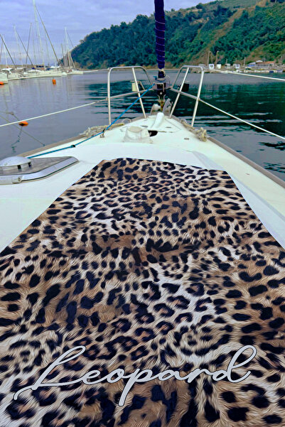 REMSA Πετσέτα θαλάσσης με σχέδιο Leopard 097 Καφέ