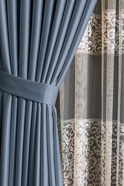 Karesi İNDİGO ÇİVİT MAVİSİ BLACKOUT KARARTMA PİLESİZ EKSTRAFORLU DÜZ DİKİM PE...