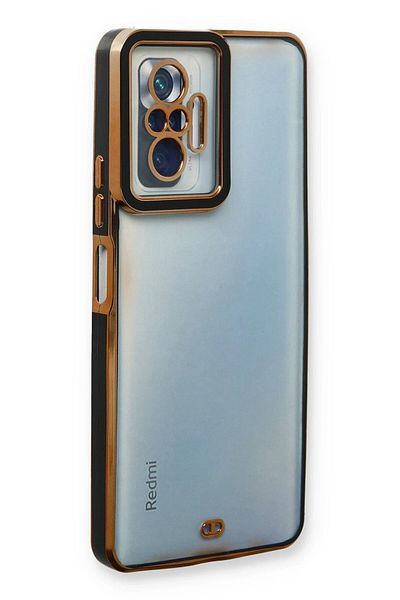 CepteToptan حافظة هاتف Xiaomi Redmi Note 10 Pro من السيليكون بعدسة Liva - أسود - MKİ7678-2679