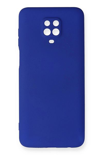CepteToptan حافظة هاتف Xiaomi Redmi Note 9 Pro من السيليكون الأول - أزرق داكن - MKİ9308-4249