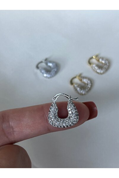 Twinssis Accessories Zirkon Taşlı Sepet Model Şık Küpe