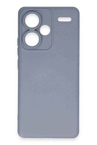 CepteToptan حافظة هاتف Xiaomi Redmi Note 13 Pro Plus مصنوعة من السيليكون المخملي الداخلي - رمادي - MKİ3862-9942
