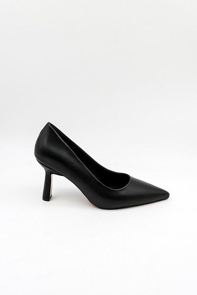 Park Moda Stoned Heels Accessory Detailed Evening Dress Women's Shoes Pm537 Black Skin