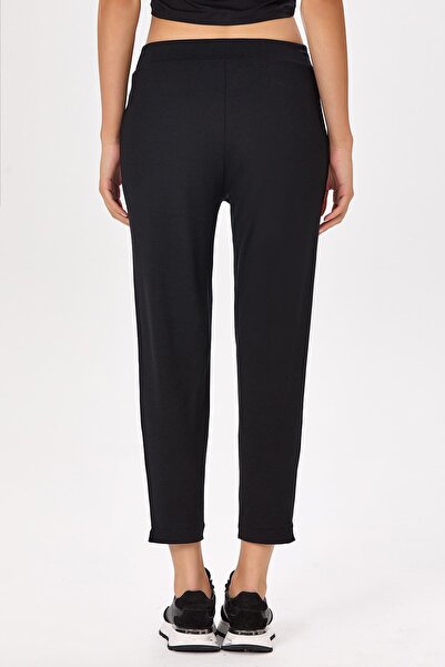 İKİLER Knitted Trousers with Elastic Waist and Pockets