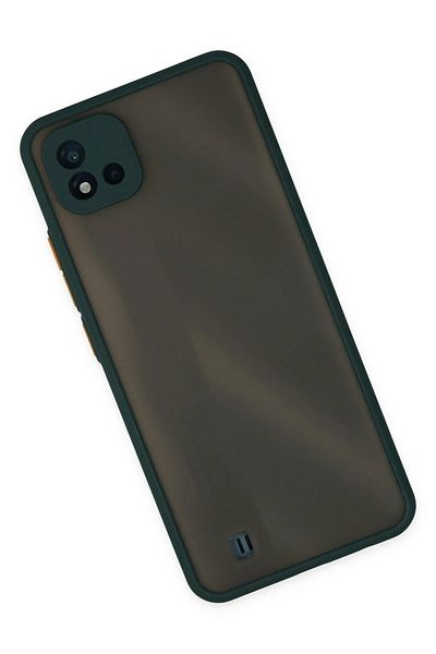 CepteToptan حافظة ريلمي C11 2021 غطاء سيليكون مونتريال - أخضر - MKİ6978-4320