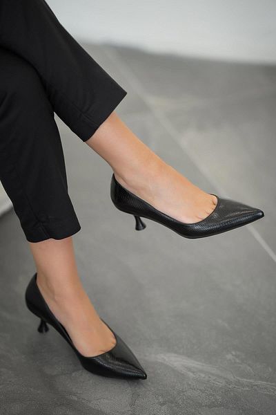 Parponi Ville Closed Women's Patterned Leather Stiletto Ksi̇yah