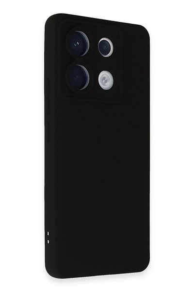 CepteToptan حافظة هاتف Xiaomi Redmi Note 13 Pro 5G مصنوعة من السيليكون المخملي الداخلي - أسود - MKİ2173-1910