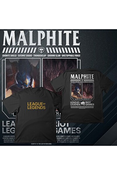 EZ Design League of Legends - MALPHITE - Baskılı Oversize T-shirt