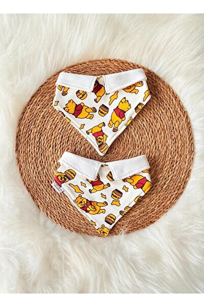 Lumos Trade Baby 100% Cotton Double Layer Winnie Teddy Bear Polo Neck Scarf B...