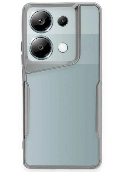 CepteToptan غطاء حماية سيليكون لهاتف Xiaomi Redmi Note 13 Pro 5G - فضي - MKİ7757-4706