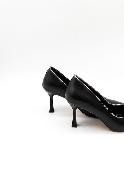 Park Moda Women's Classic Heeled Shoes Pm537 K1501 - Black
