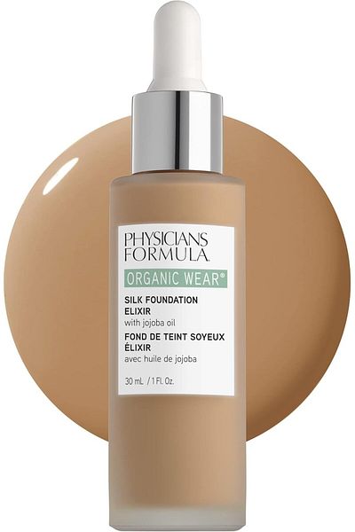 Physicians Formula Organic Wear Silk Foundation Elixir with Jojoba Oil, Full Coverage - Medium