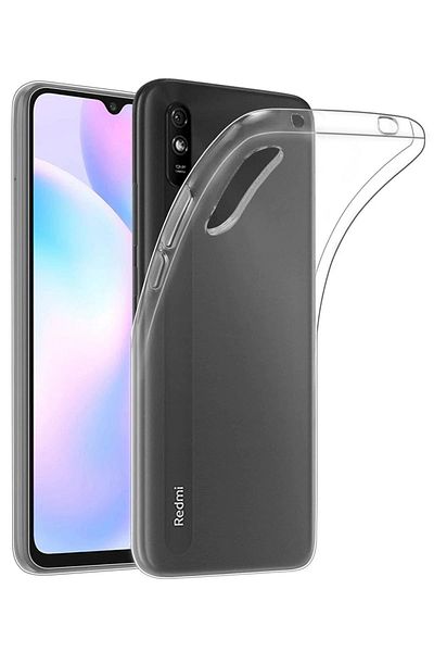 CepteToptan جراب هاتف Xiaomi Redmi 9A سيليكون شفاف فاخر - شفاف - MKİ9238-4493