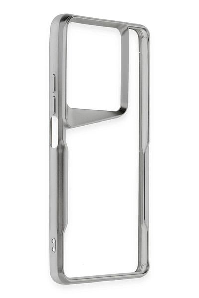 CepteToptan غطاء حماية سيليكون لهاتف Xiaomi Redmi Note 13 Pro 5G - فضي - MKİ7757-4706