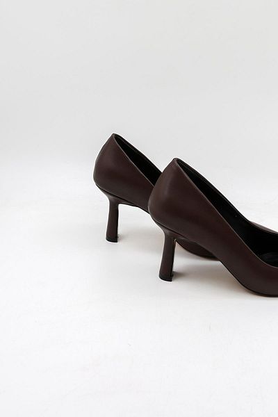 Park Moda Stoned Heels Accessory Detailed Evening Dress Women's Shoes Pm537 Brown Skin
