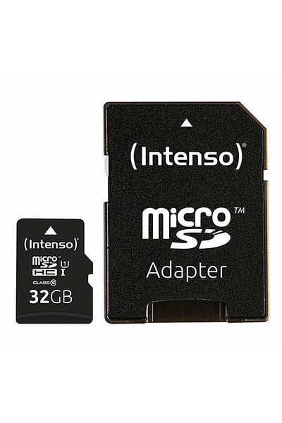 Glossy Card memorie microSD, Intenso, 32 GB, adaptor inclus