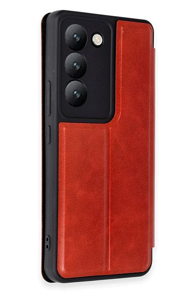 CepteToptan غطاء حماية فليب لهاتف فيفو V30 لايت 4G - أحمر - MKİ6182-3069