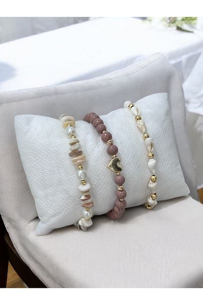 MAC CENTER Summer Combination 3 Pcs Women's Bracelet Set-Women's Bracelet-Ladies Bracelet-Gift Wrapped
