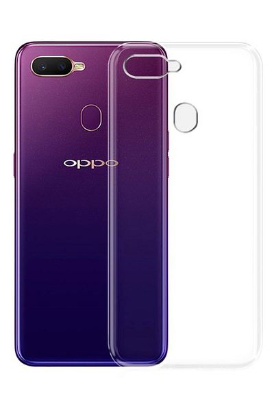 CepteToptan حافظة اوبو A12 سيليكون شفاف فاخر - شفاف - MKİ7815-7526