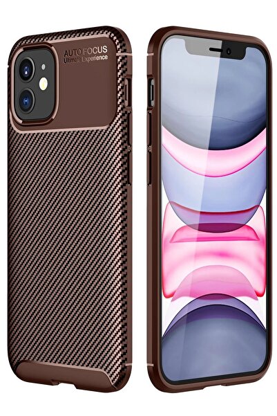 NexGen iPhone 12 Mini Case Auto Focus Carbon Cover - Brown - Fth7146-6487