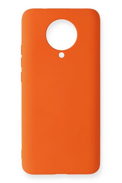 CepteToptan حافظة هاتف Xiaomi Redmi K30 Pro مصنوعة من السيليكون المخملي الداخلي - برتقالي - MKİ5146-3341
