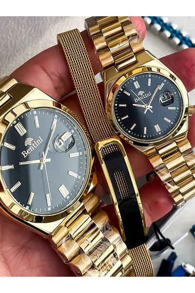 Bentini Couple Watch Men Women Wristwatch Lover Combination