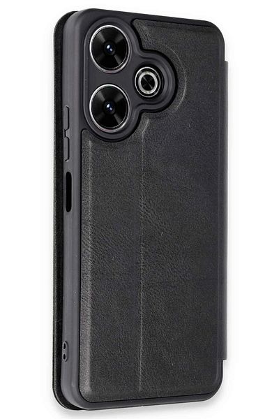 CepteToptan غطاء حماية قابل للطي لهاتف Xiaomi Redmi 13 4G - أسود - MKİ7483-7025