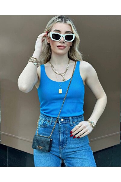 Lovely butik Women's Wide Strap Tubular Tank Top