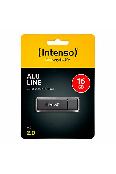 Glossy USB stick Intenso Alu Line 16 GB Anthracite