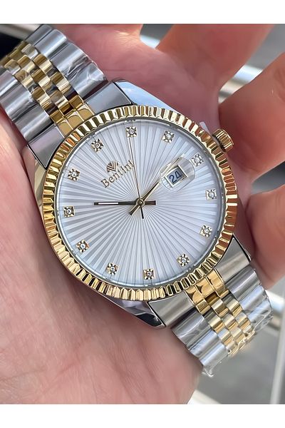 Bentini New Season Steel Band Steel Case Men's Wrist Watch + Bracelet Is a Gift