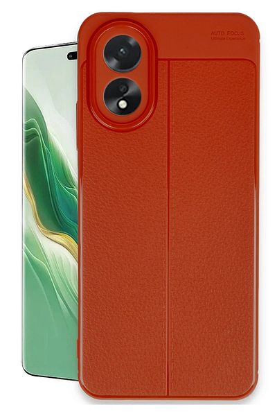 CepteToptan غطاء اوبو A38 بتصميم التركيز التلقائي - أحمر - MKİ3865-3311