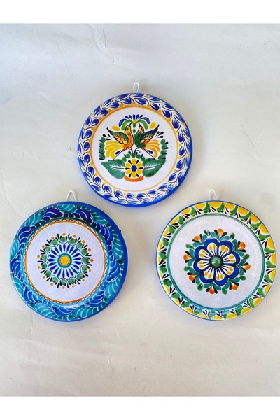 ZeyMin Art Çiçek Temalı 3lü Duvar Süsü